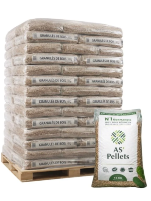 Palette 72 sacs de granulés de Bois - AS'Pellets