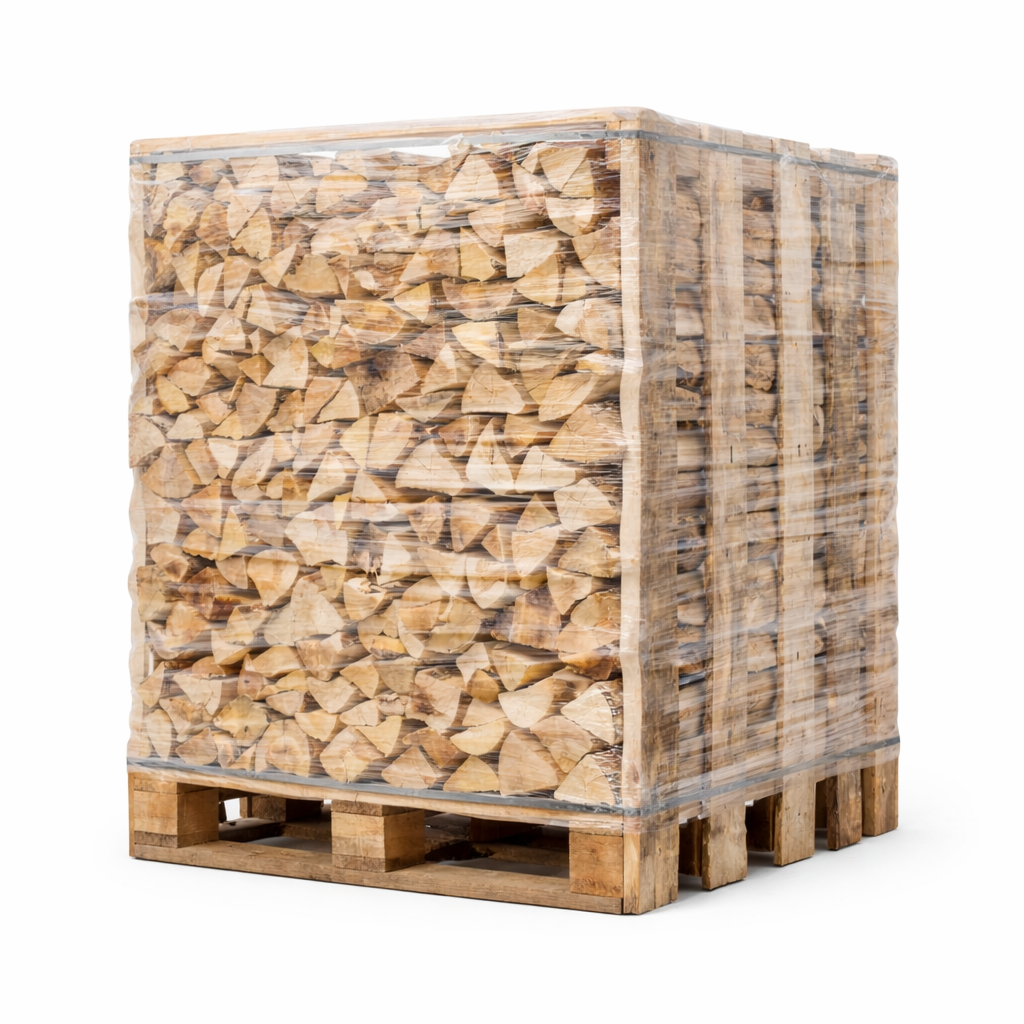 Palette bûches bois de chauffage 50 cm - 2 stères