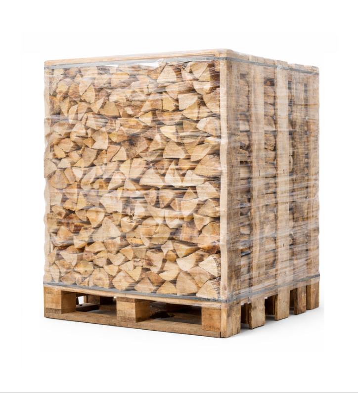 Palette bûches bois de chauffage 30 cm - 1,5 stères